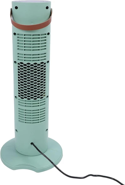 Luocute Kule Isıtıcı Dönen Baş Tasarım Zamanlama Fonksiyon Taşınabilir Dokunmatik Kontrol Hızlı Isıtma Elektrikli Isıtıcı Ev Yatak Odası Ofis İçin Uzaktan (GREEN) - Resim 3