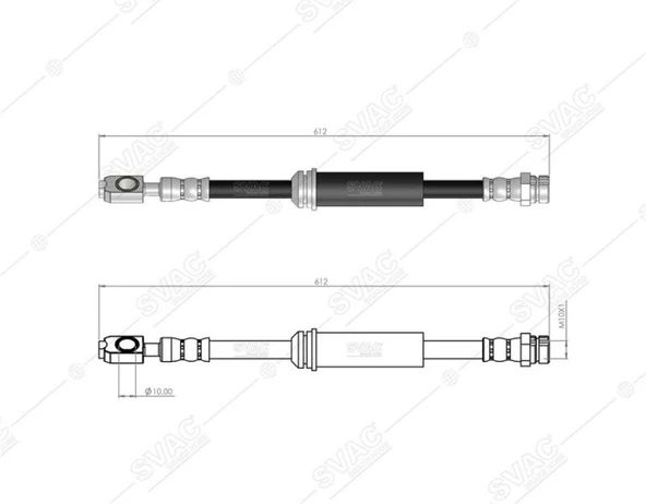 Vag Fren Hortumu On Jetta 15>18 Passat 16> - Svac 10-0195 ürün görseli
