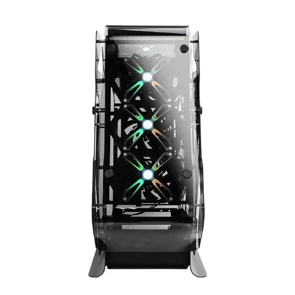 ZALMAN Z-MACHINE500 ATX Mid Tower Siyah Kasa 1xKulaklık ,1xMikrofon, USB 3.1 Type-C, USB 3.0x2 , USB 2.0x2 , 5x120mm A-RGB Led fan - Resim 4