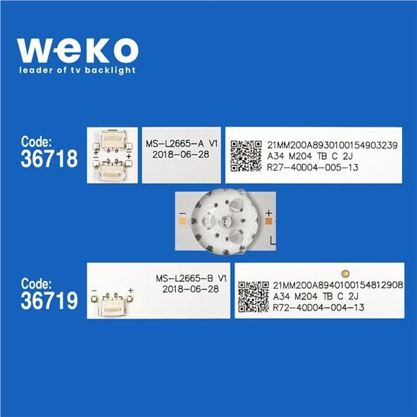 Aiwa EU40DT200 40'' İnç 3 Adet Tv Led Bar ( Tvnizin içindeki led barla aynısı olduğunu görmeden almayınız. Led bar ürünlerinde paket açıldığında iade kabul edilmemektedir. ) - Resim 2