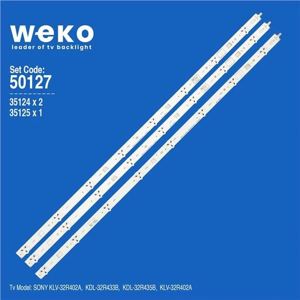 Sony Kdl-32R435B 32'' İnç 3 Adet Tv Led Bar ( Tvnizin içindeki led barla aynısı olduğunu görmeden almayınız. Led bar ürünlerinde paket açıldığında iade kabul edilmemektedir. ) ürün görseli