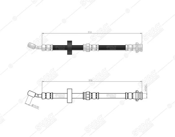 Suzukı Fren Hortumu On Sol Vitara 88-98 - Svac 75-0142 ürün görseli