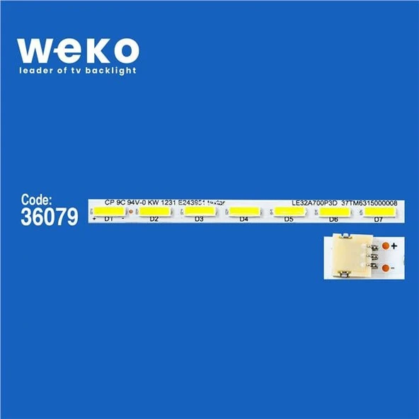 Beko B32LEM0BU 32'' 1 Adet Tv Led Bar ( Tvnizin içindeki led barla aynısı olduğunu görmeden almayınız. Led bar ürünlerinde paket açıldığında iade kabul edilmemektedir. ) - Resim 2