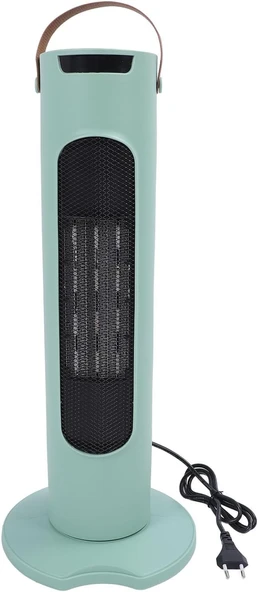Luocute Kule Isıtıcı Dönen Baş Tasarım Zamanlama Fonksiyon Taşınabilir Dokunmatik Kontrol Hızlı Isıtma Elektrikli Isıtıcı Ev Yatak Odası Ofis İçin Uzaktan (GREEN) - Resim 2
