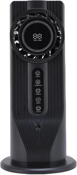 3'ü 1 arada Masaüstü Hava Klima, Hava Soğutucu, Nemlendirici, 100 l, 6 Hızlı, Taşınabilir USB Soğutma Fanı, 6 Saat Zamanlayıcı Fonksiyonlu - Resim 4