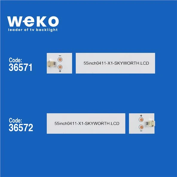 Woon WN55UAL08-Tnr 55'' İnç 8 Adet Tv Led Bar ( Tvnizin içindeki led barla aynısı olduğunu görmeden almayınız. Led bar ürünlerinde paket açıldığında iade kabul edilmemektedir. ) - Resim 2