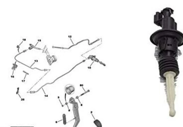 Psa Debriyaj Ust Merkezi  3008-308(t9)-5008-Expert IV - Partner III-Berlingo III- C4 Picasso - Jumpy IV - Psa 9809425480 ürün görseli 1
