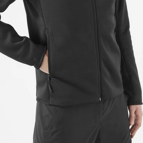 Salomon LC2300800 Outline Warm Fleece Fz M Erkek Polar - Resim 3