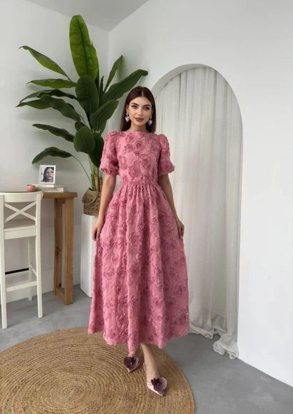 Wear Sırt Bağlama Detaylı Elbise - Resim 4