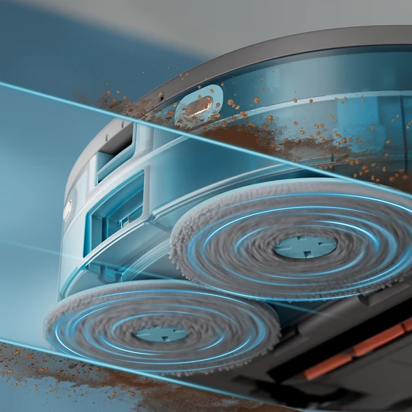 Philips HomeRun 5000 Serisi XU5100/10 Siyah Çöp İstasyonlu Akıllı Robot Süpürge - Resim 2