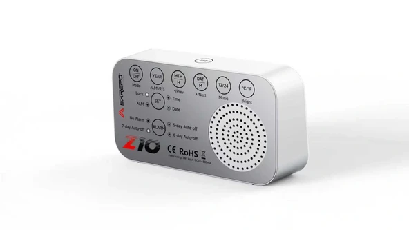 Sarepo Z10 LED Dijital Saat & Kablosuz Hoparlör | Bluetooth 5.0 | FM Radyo | Termometre - Resim 4