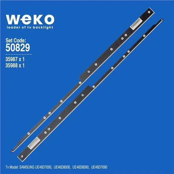 Samsung UE46D7000 46'' İnç 2 Adet Tv Led Bar ( Tvnizin içindeki led barla aynısı olduğunu görmeden almayınız. Led bar ürünlerinde paket açıldığında iade kabul edilmemektedir. ) ürün görseli 1