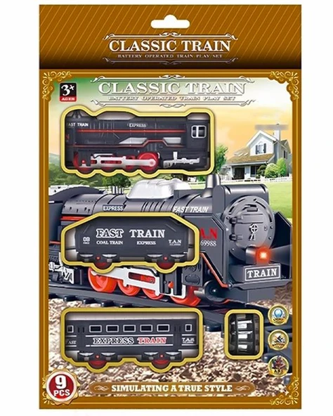 Ctoys Klasik Tren Seti 9 Parça JHX3301 ürün görseli 1