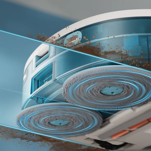 Philips HomeRun 5000 Serisi XU5100/20 Beyaz Çöp İstasyonlu Akıllı Robot Süpürge - Resim 2