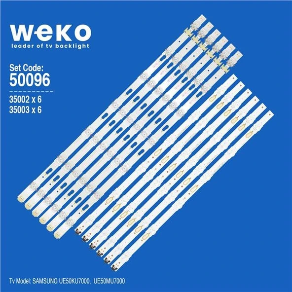 Samsung UN50KU6300 50'' İnç 12 Adet Tv Led Bar ( Tvnizin içindeki led barla aynısı olduğunu görmeden almayınız. Led bar ürünlerinde paket açıldığında iade kabul edilmemektedir. ) ürün görseli 1