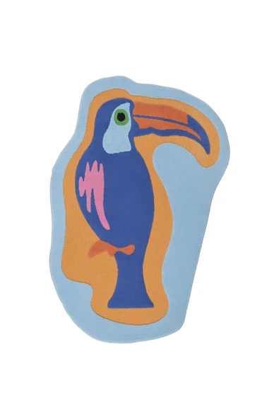 Çocuk halısı, çok renkli, 83x125 cm motifli eğlenceli halı - Resim 2