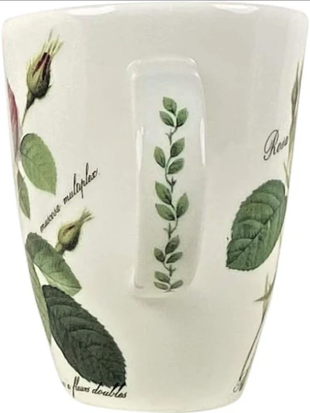 Roy Kirkham Redoute Roses Çiçek ve Gül Desenli Vintage İngiliz Kemik Porseleni Fine Bone China Zarif Kupa/Mug - Resim 2