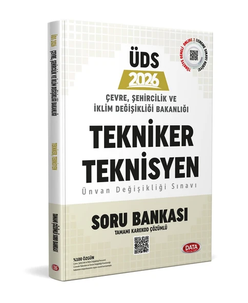 2026 Çevre Şehircilik ve İklim Değişikliği Bakanlığı Tekniker ve Teknisyen Ünvan Değişikliği Sınavı Soru Bankası Data ürün görseli 1