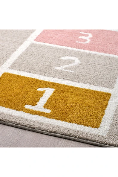 Çocuk halısı, bej, 100x160 cm desenli - Resim 4