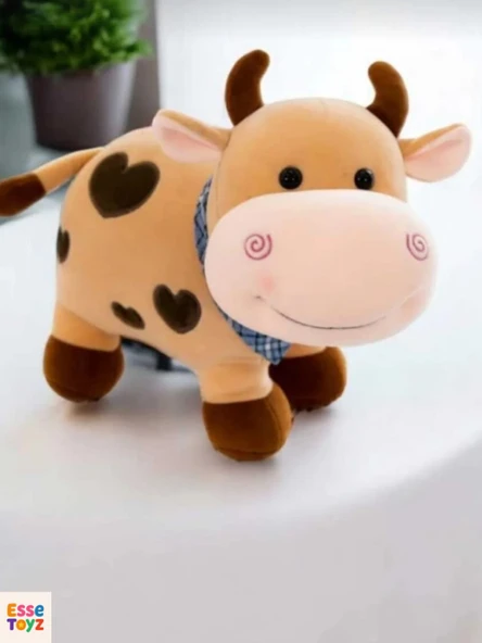 Kalpli Sevimli İnek 50 cm Peluş Oyuncak Hediyelik ürün görseli