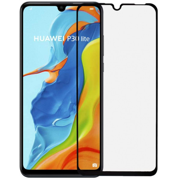Huawei P30 Lite Ekran Koruyucu Seramik Nano 9D Tam Kaplama