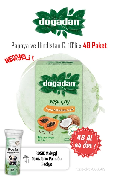 Doğadan 18'li Papaya ve Hindistan Cevizi 48 AL 44 ÖDE ve ROSIE ürün görseli
