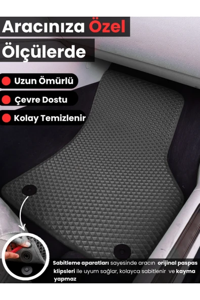 Guerrino OPEL-MOKKA-BENZİNLİ-(2020-2025) İÇİN EVA FUL PASPAS TAKIMI (METAL TOPUKLUK HARİÇ) - Resim 3