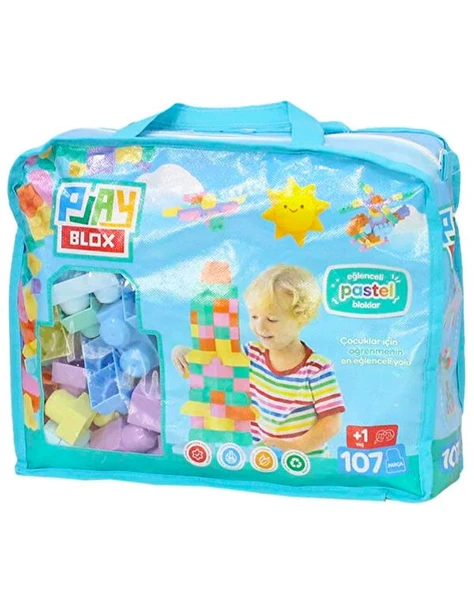 Play Blox Pastel Renkler Mega Blok Seti 107 Parça 2977 ürün görseli 1