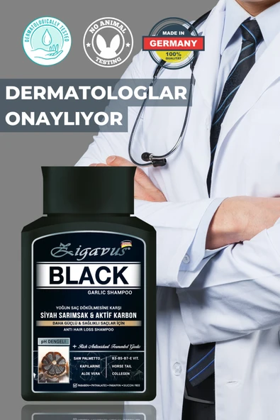 Zigavus Black Siyah Sarımsaklı Şampuan 300 ml - 3 Al 2 Öde - Resim 7