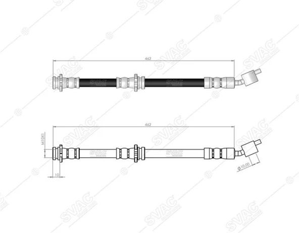 Nissan Fren Hortumu On Sag Nissan Almera 02-06 - Svac 73-0106 ürün görseli