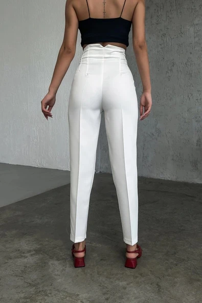 Yüksek Bel Pensli̇ Pantolon - Resim 2