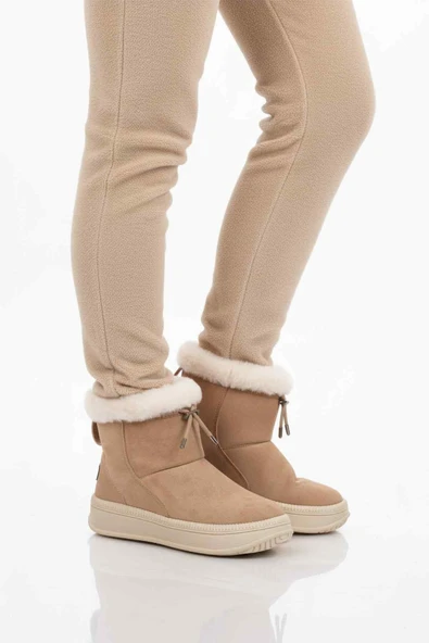 Ayakmod Vizon Kürklü Kaymaz Soğuğa Dirençli Kadın Bot 25003 Z ürün görseli