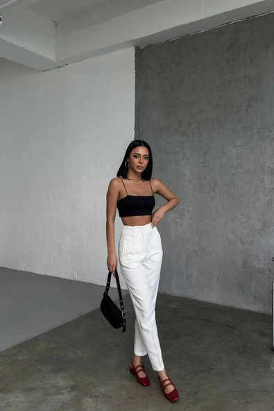 Yüksek Bel Pensli̇ Pantolon ürün görseli