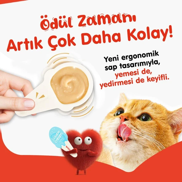 Wanpy Tavuklu Kaşık Krema Kedi Ödül Maması 10x16gr - Resim 3