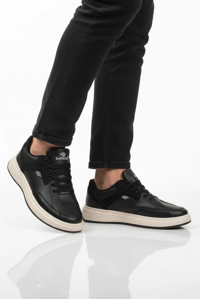 Ayakmod Siyah Beyaz Bağcıklı Erkek Casual Ayakkabı 508 M ürün görseli