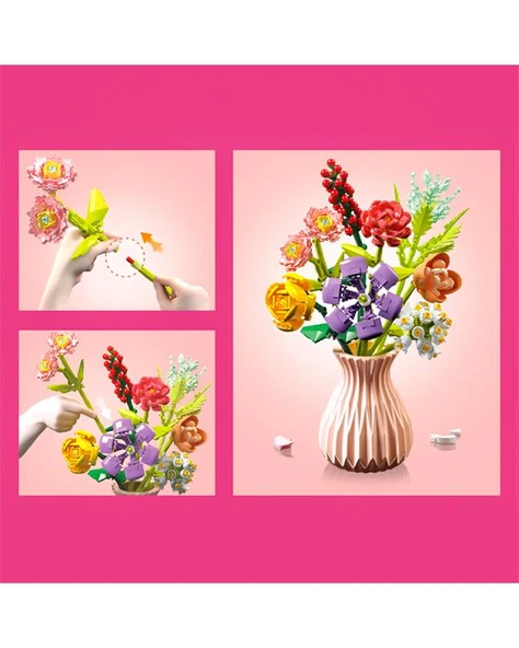 Zuanma Çiçek Buketi Yapım Seti No8 109 - Resim 4