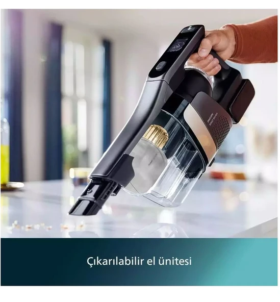 Philips Aqua Trio XW9463/11 Islak Kuru Şarjlı Dikey Süpürge - Resim 4