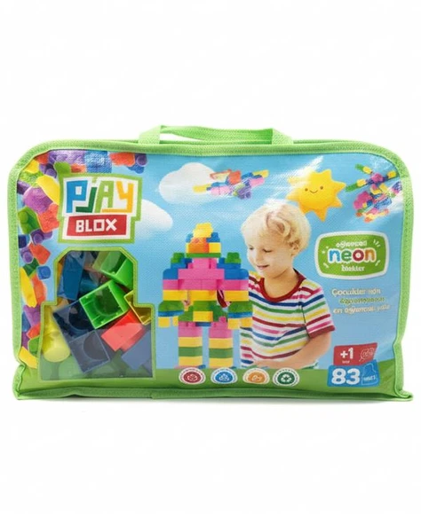 Play Blox Neon Renkler Mega Blok Seti 83 Parça 2939 ürün görseli 1