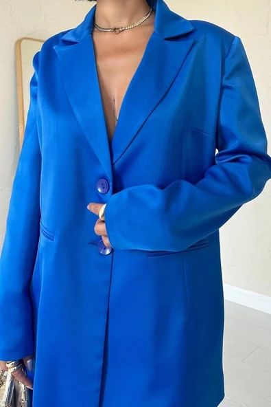 Mavi aten Ceket Ve Pantolon Takım - Resim 3