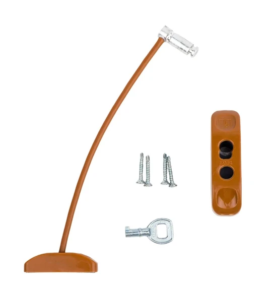 Kidmix Çelik Halatlı Pencere Emniyet Hırsız Çocuk Kilidi 10 ADET - Resim 2