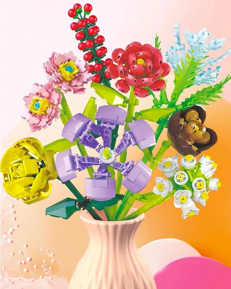 Zuanma Çiçek Buketi Yapım Seti No8 109 - Resim 3