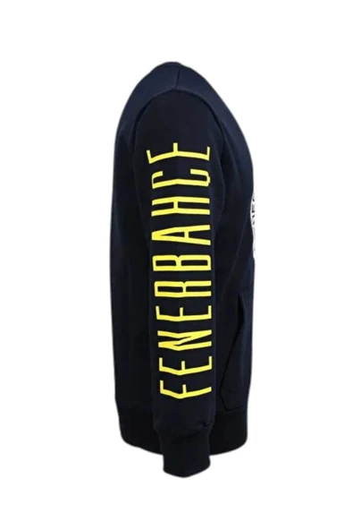 Fenerbahce Çocuk Marineblau Tribünü Pinsel detaylierte Herren Sweat - Resim 2