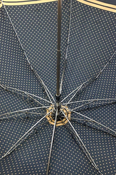Snotline-April Bayan Şemsiye Otomatik Açılır 10Telli Kapalı Boyut 40 Cm 95 Cm Çap Vizon Ekose - 7