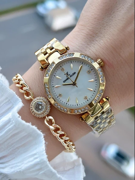 Daniel Klein Çelik Kordon 30 Mt Suya Dayanıklı Kadın Kol Saati+Bileklik BF.GF.10109.2 ürün görseli