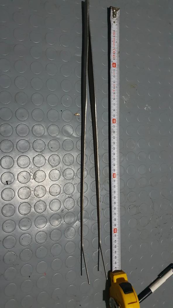 Akvaryum maşası 47 cm büyük çelik ikinci el - Resim 2