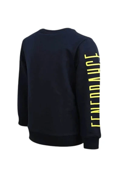 Fenerbahce Çocuk Marineblau Tribünü Pinsel detaylierte Herren Sweat - Resim 5