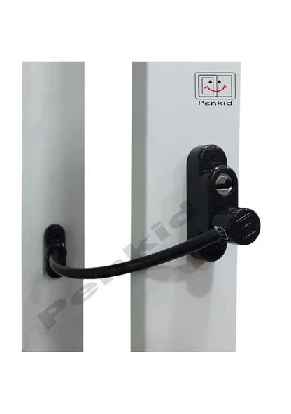 7 Adet Penkid Çelik Halatlı Pvc Pencere Emniyet Çocuk Kilidi - Resim 6
