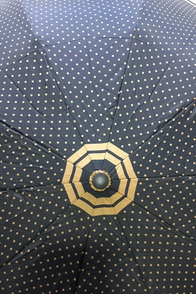 Snotline-April Bayan Şemsiye Otomatik Açılır 10Telli Kapalı Boyut 40 Cm 95 Cm Çap Vizon Ekose - 8