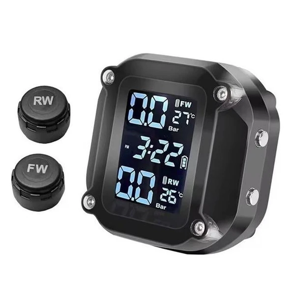 PowerMaster PM-28656 Motosiklet Kablosuz Lastik Basınç ve Sıcaklık İzleme Sistemi (TPMS) - Resim 2