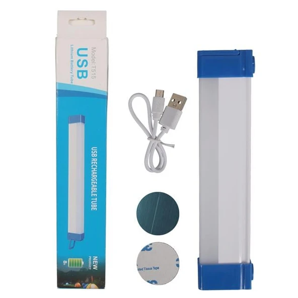 PowerMaster T515 17cm 20W Çubuk Portatif LED Işıldak Şarjlı Tüp Lamba 800mAh - Resim 5